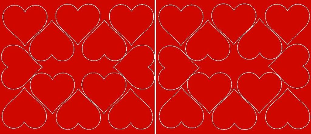 Valentinstag-Herzaufkleber, 7 cm, 24 Stück, rot glänzend
