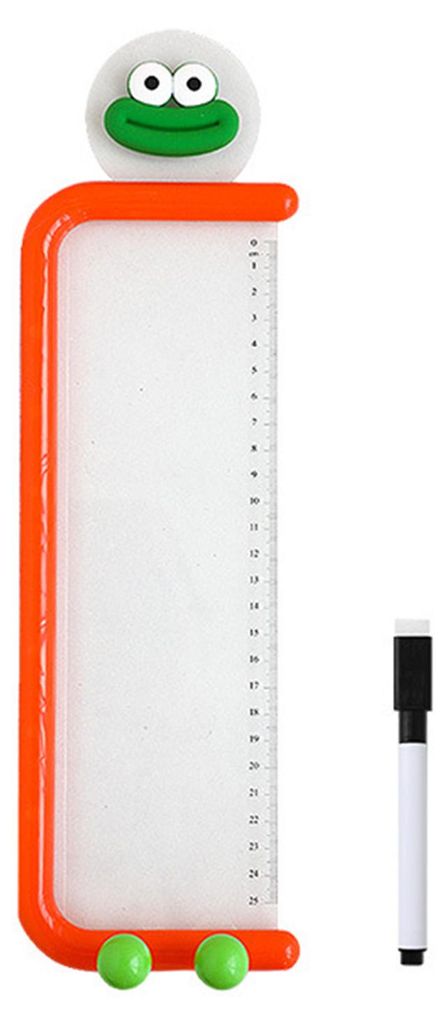 Acryl-Notiztafel für Monitore, transparente Seitenhalterung mit Klemme, Handyhalterung und Lineal – ideal als Schreibtisch-Organizer.