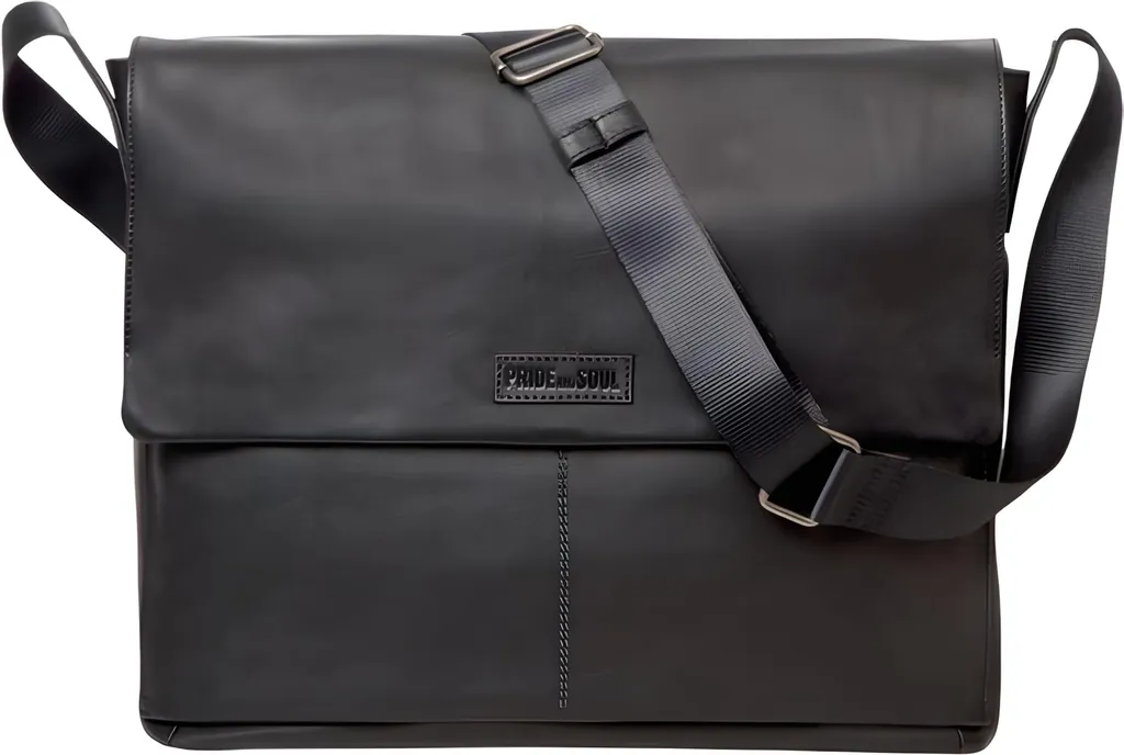 Pride and Soul Urban Messenger Porte-documents en cuir véritable 38 cm