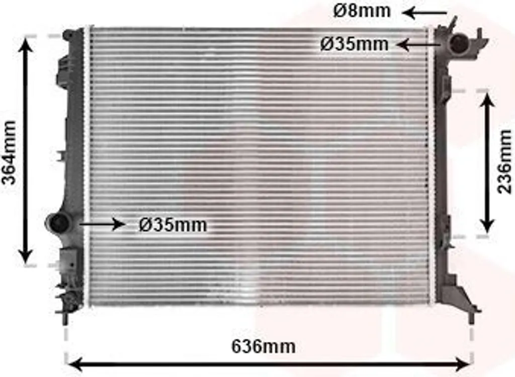 Radiateur Moteur VAN WEZEL 43012711 pour Renault Megane IV et Talisman
