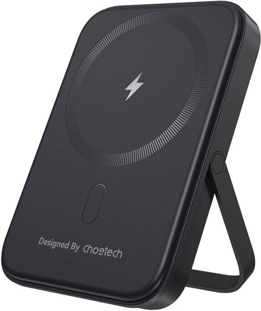 Choetech B742 5000mAh 20W PD magnetische Powerbank mit Ständer (schwarz)