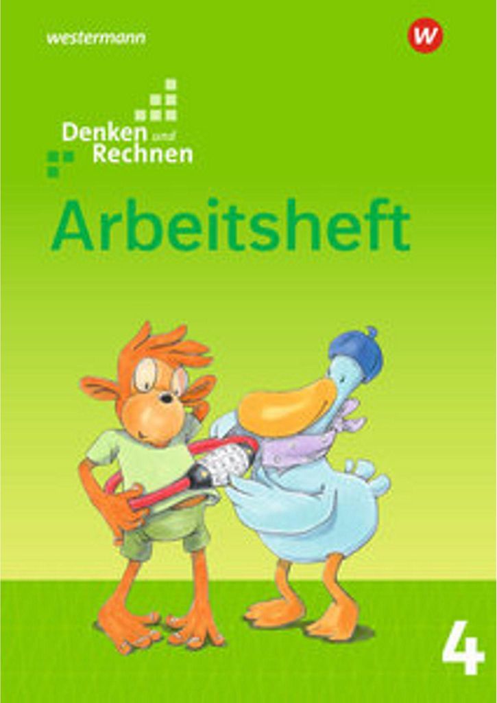 Cover of a workbook for children, featuring cartoon characters.