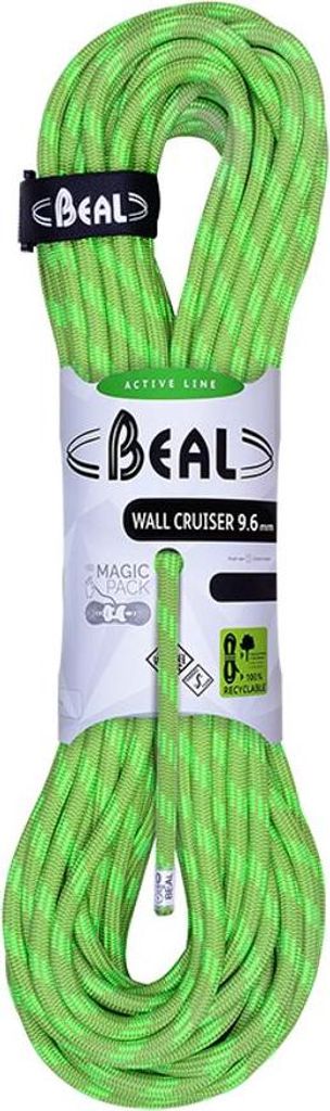 Beal Indoorseil Wall Cruiser 9.6mm; leuchtend grün; für Kletteraktivitäten.