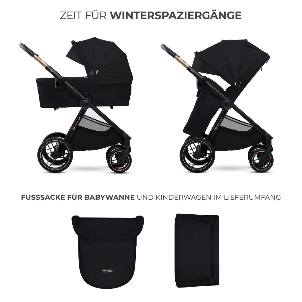 Poussette Nea 2 Midnight Noir : Solution légère pour petits coffres - 25