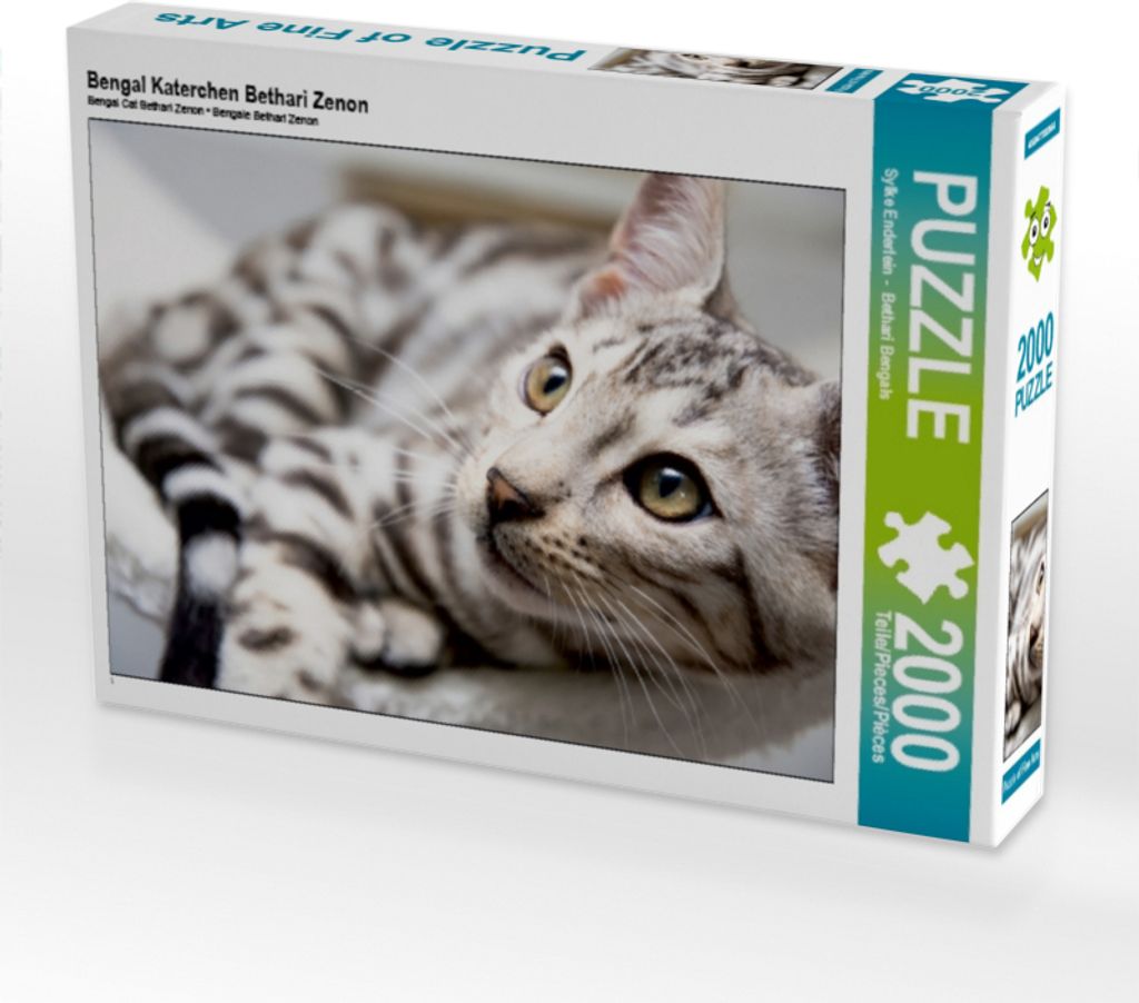 CALVENDO Puzzle Bengal Katerchen Bethari Zenon | 2000 Teile Lege-Größe 90x67cm Foto-Puzzle für glückliche Stunden