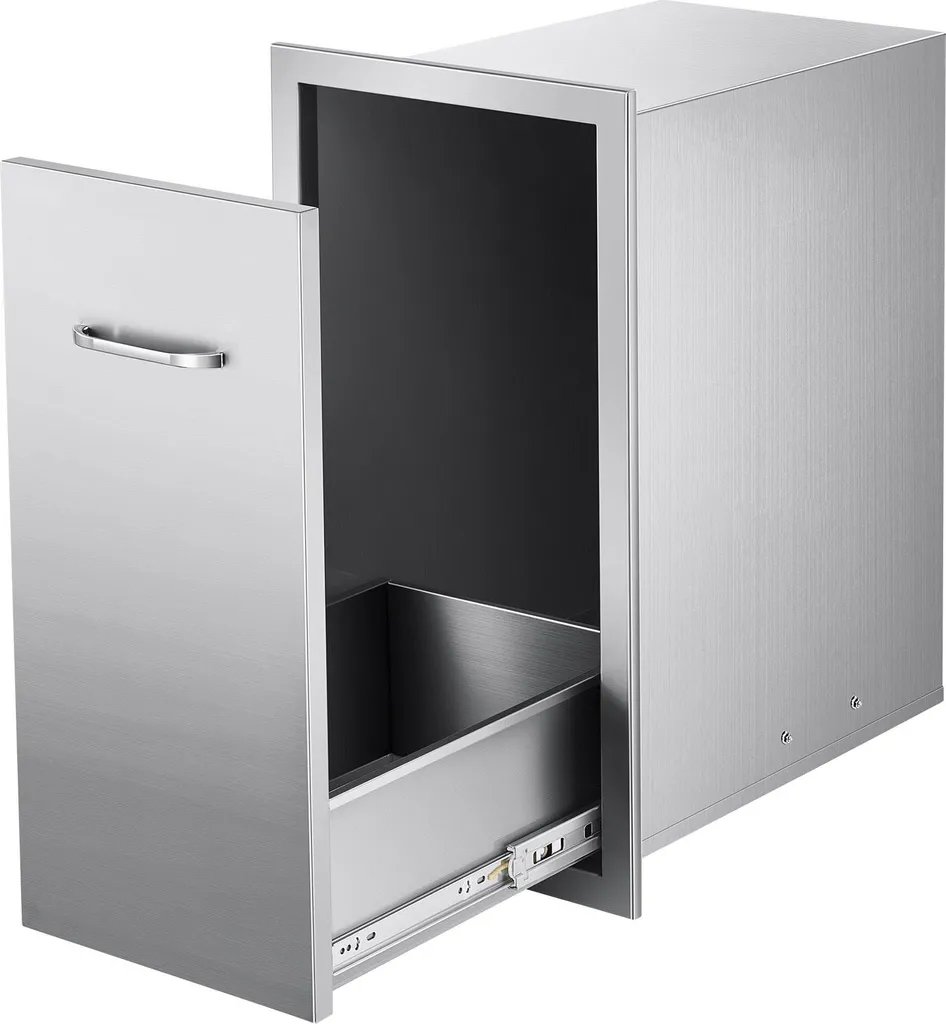 Module de Rangement Inox Encastrable pour Îlot de Barbecue Extérieur