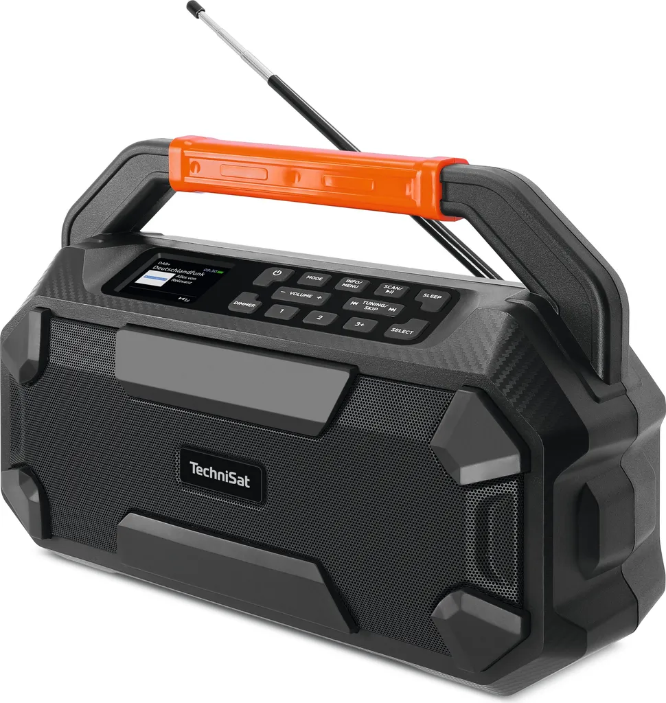 Radio Numérique DAB+ IPX4 Technisat DigitRadio 231 OD Noir Antichoc - 10