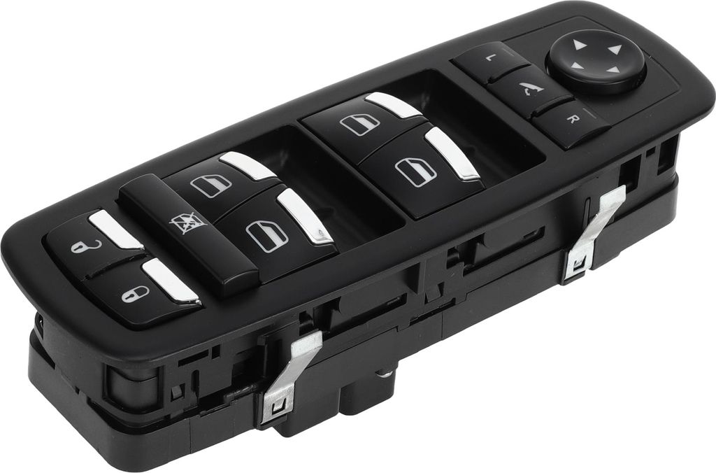 Elektrischer Fensterschalter Nr. 670097037 Vorderer linker Fahrerseiten-Fenstersteuerungsschalter für Maserati Ghibli 2014-2018 Schwarz