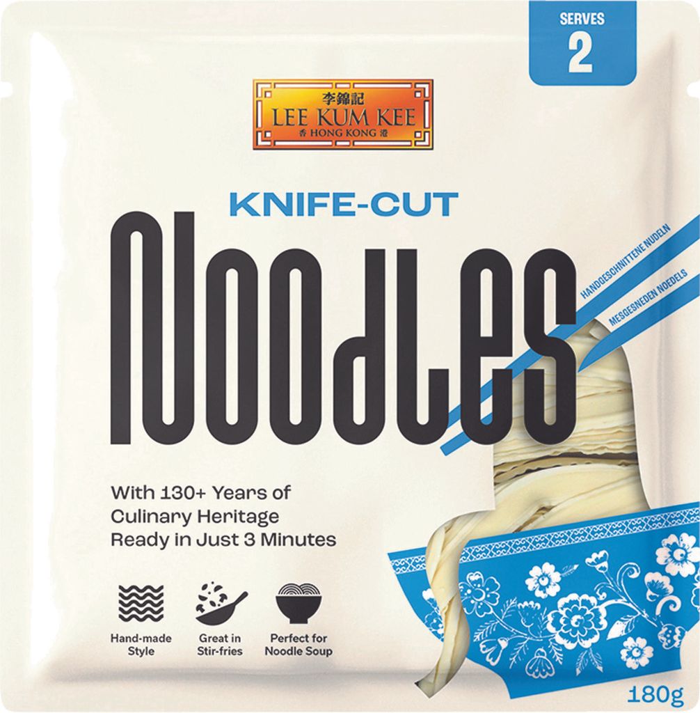 LEE KUM KEE Nudeln Knife-Cut Art 180g | Nudeln für Nudeln-Suppen und Stir Fry Pfannengerichte