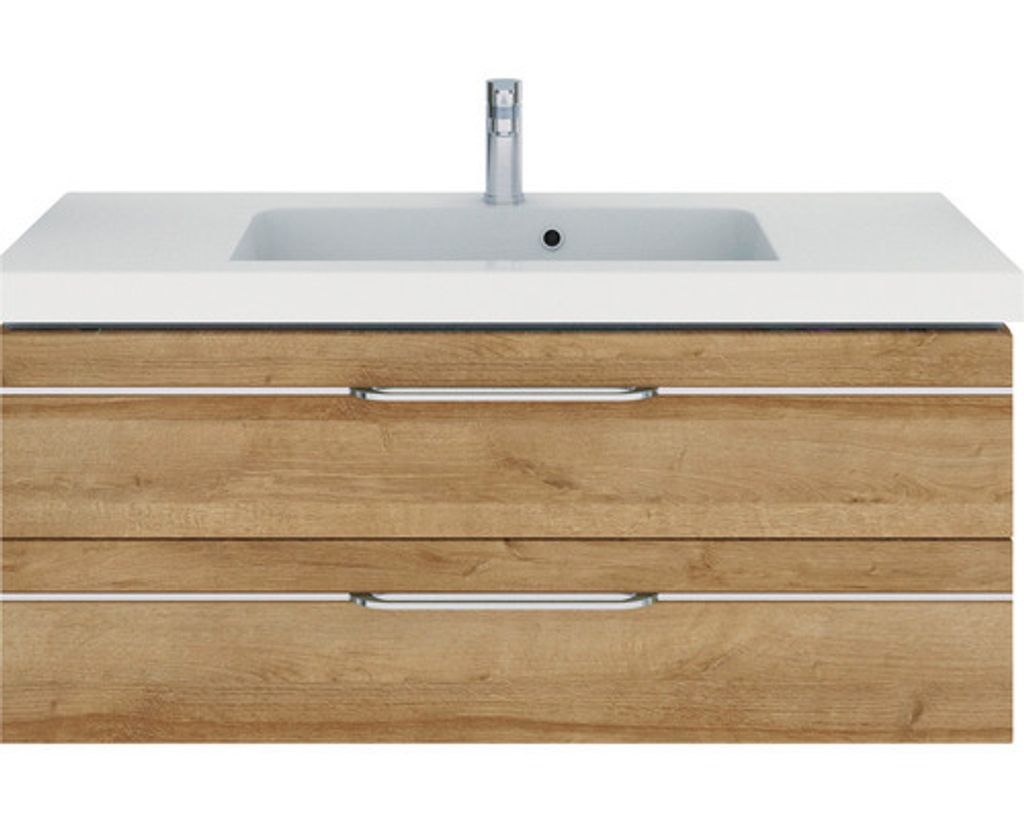 PELIPAL Balto Sprint Bad Möbel Riviera Eiche quer NB Waschtisch + Unterschrank