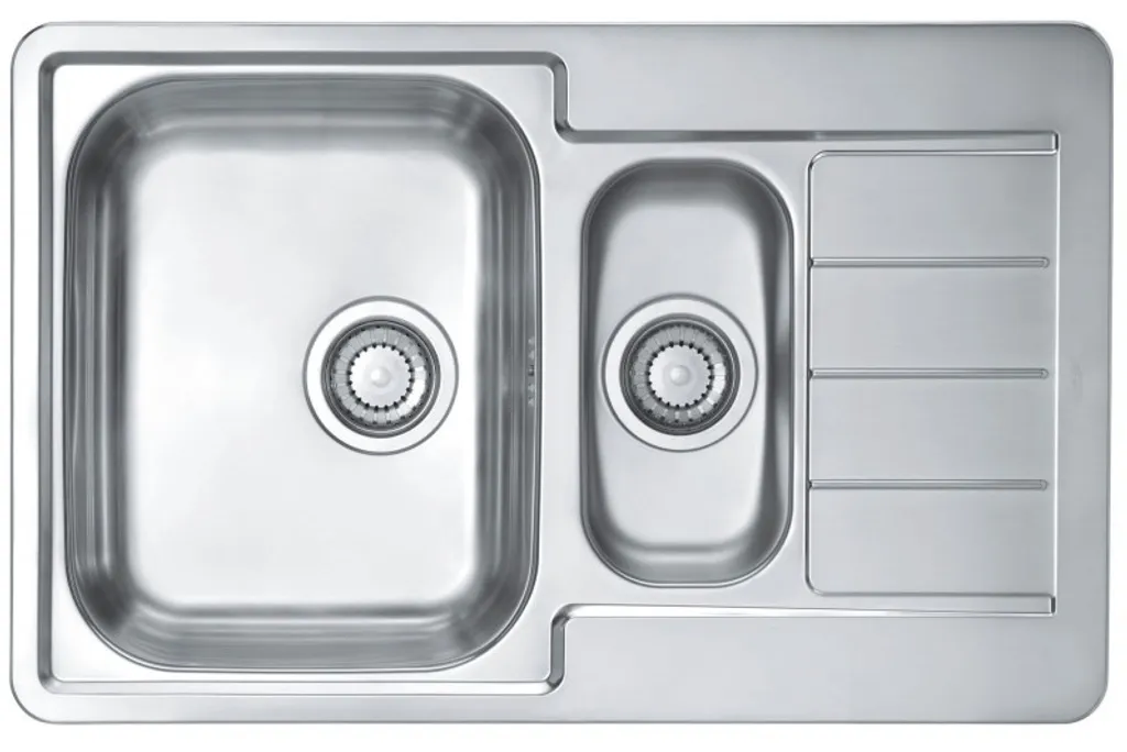Évier Alveus Cz Line 70 finition Eco Satin avec égouttoir 79x50 cm inox