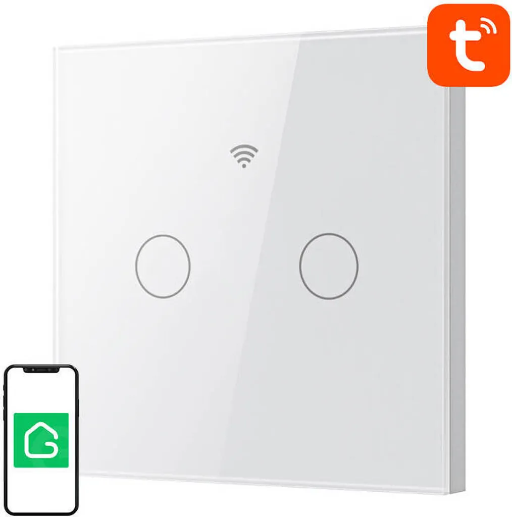 Gosund SLS2 Interruttore Smart WiFi Tuya Dual - Controllo Luci Moderno