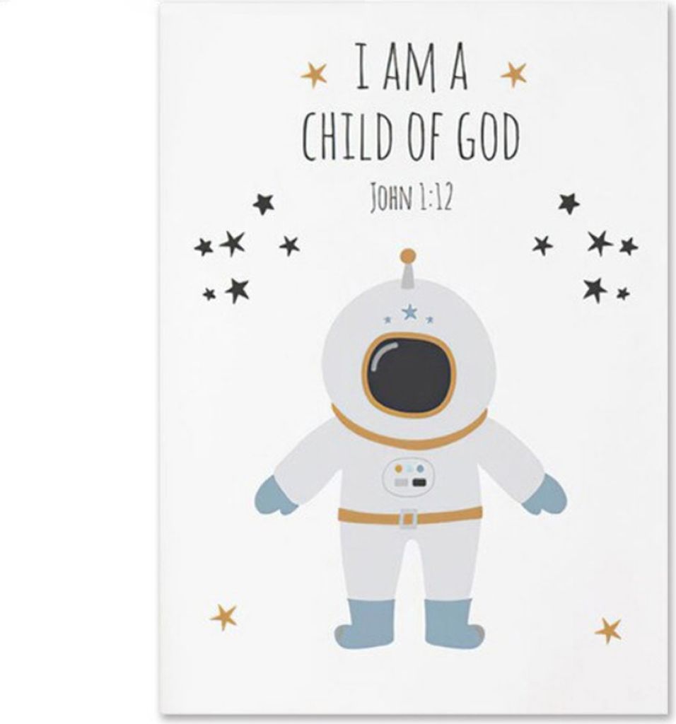TPFLiving Kunstdruck LW-1021 (OHNE RAHMEN) Poster - Leinwand - Wandbild - Hochauflösender Giclée-Druck, langlebig und hochwertig - Astronaut, Rak...