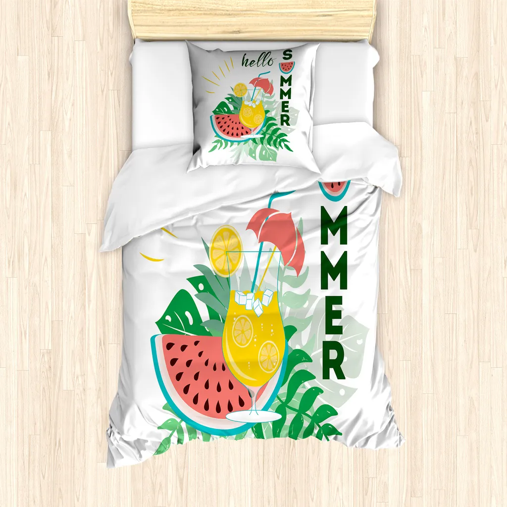 Set Letto Singolo Bambini ABAKUHAUS Hello Summer - Tropical Style