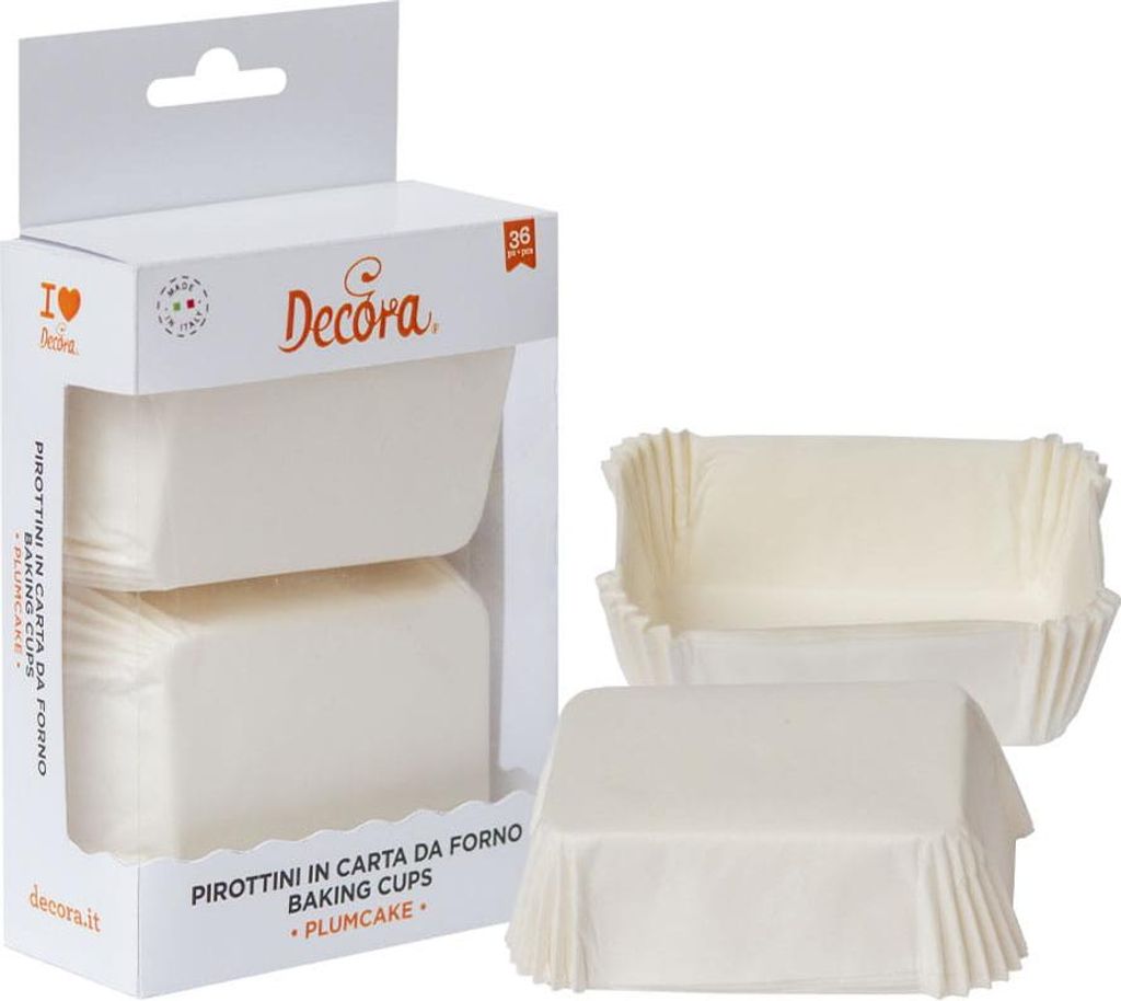 Obdĺžnikové natáčky BIELE 80x50x32 mm DECORA 36 ks Obrázok produktu 