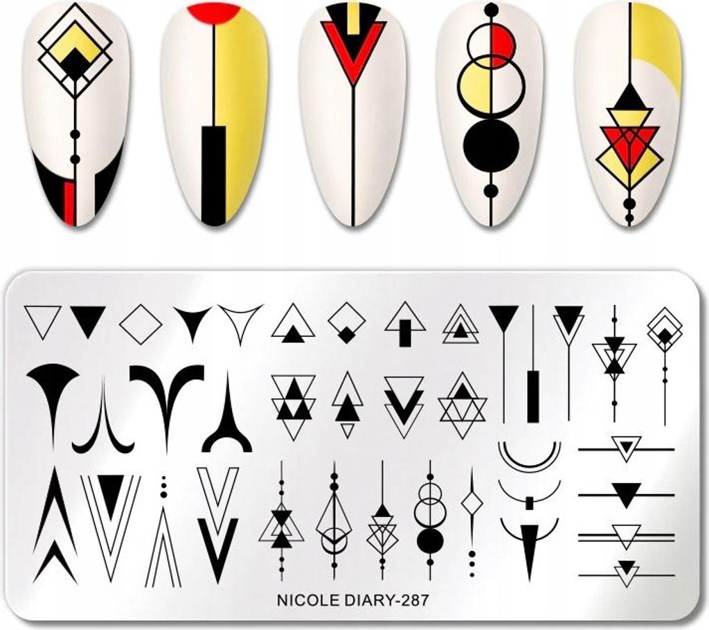 Nailart Stamping Platte GEOMETRIE