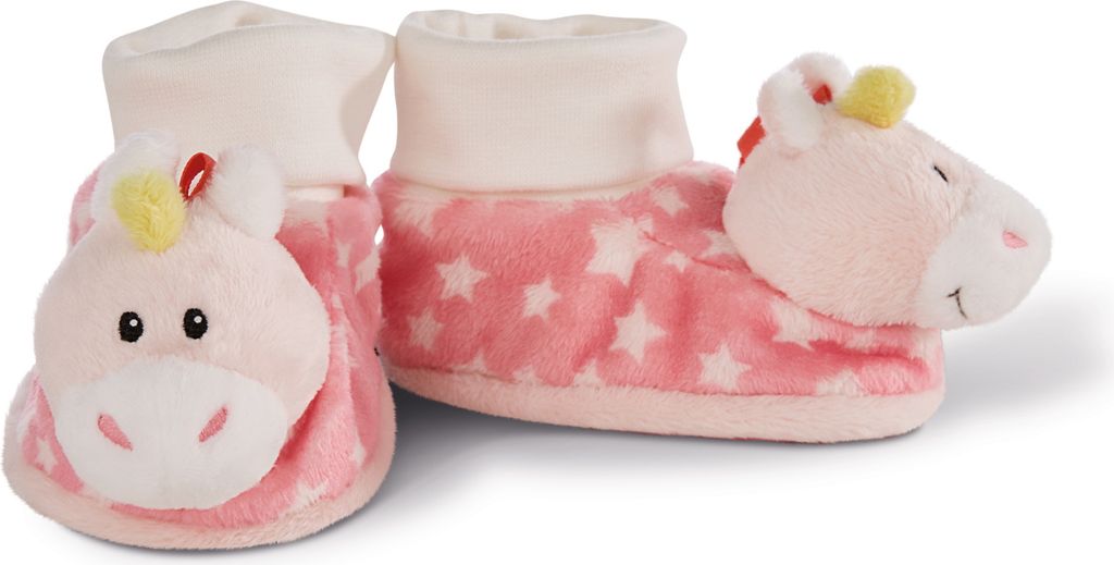 Nici Babyschuhe Einhorn Stupsi mit Rassel, Plüsch