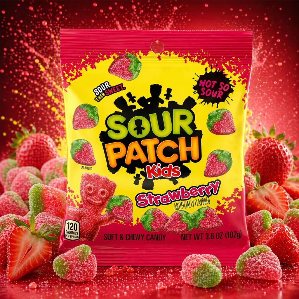 Sour Patch Kids Strawberry 102g Produktbild 