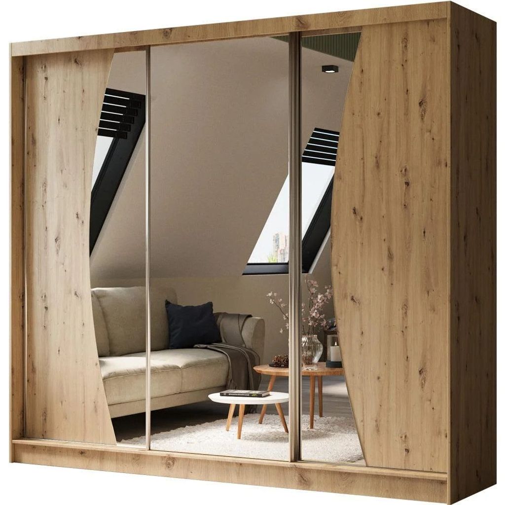 Schwebetürenschrank VOX II 240 cm – Kleiderschrank mit Produktbild 