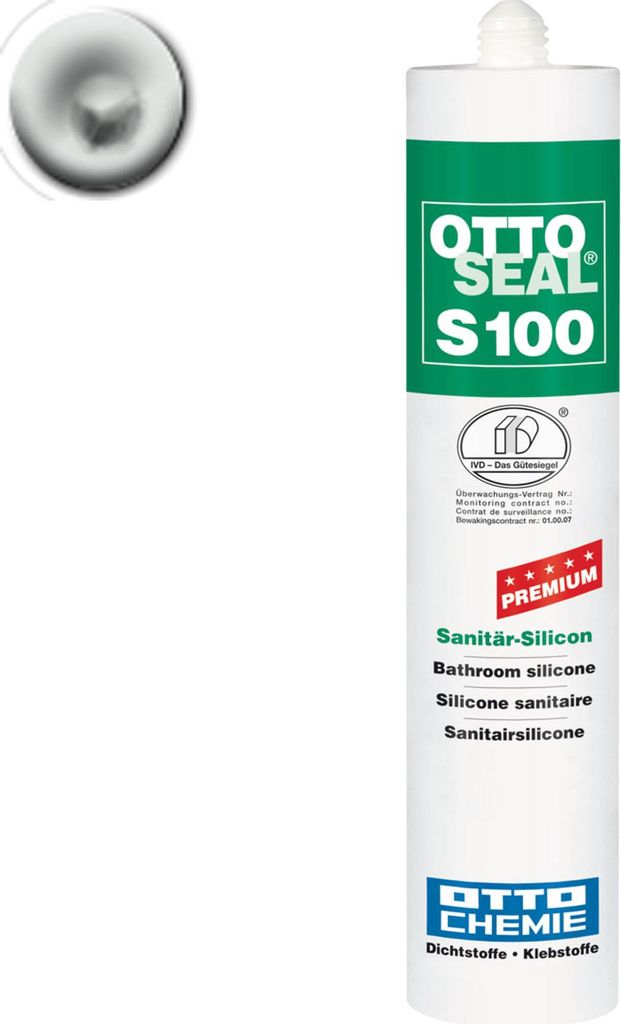 OTTOSEAL S 100 Sanitär-Silicon Flashgrau Kartusche Immagine del prodotto 