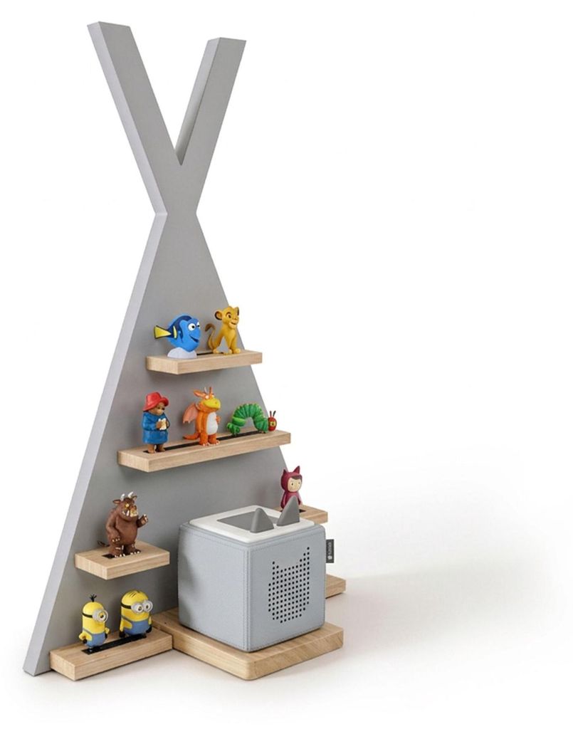 Toniebox Wandregal mit magnetischer Aufbewahrung für 34 Figuren