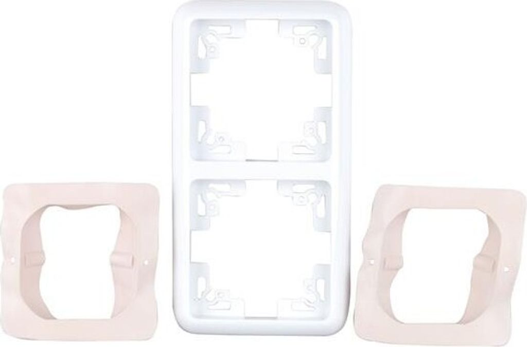 Unitec Abdeckrahmen 2-fach Montreal Serie 502 ultraweiß IP44 1 Stück