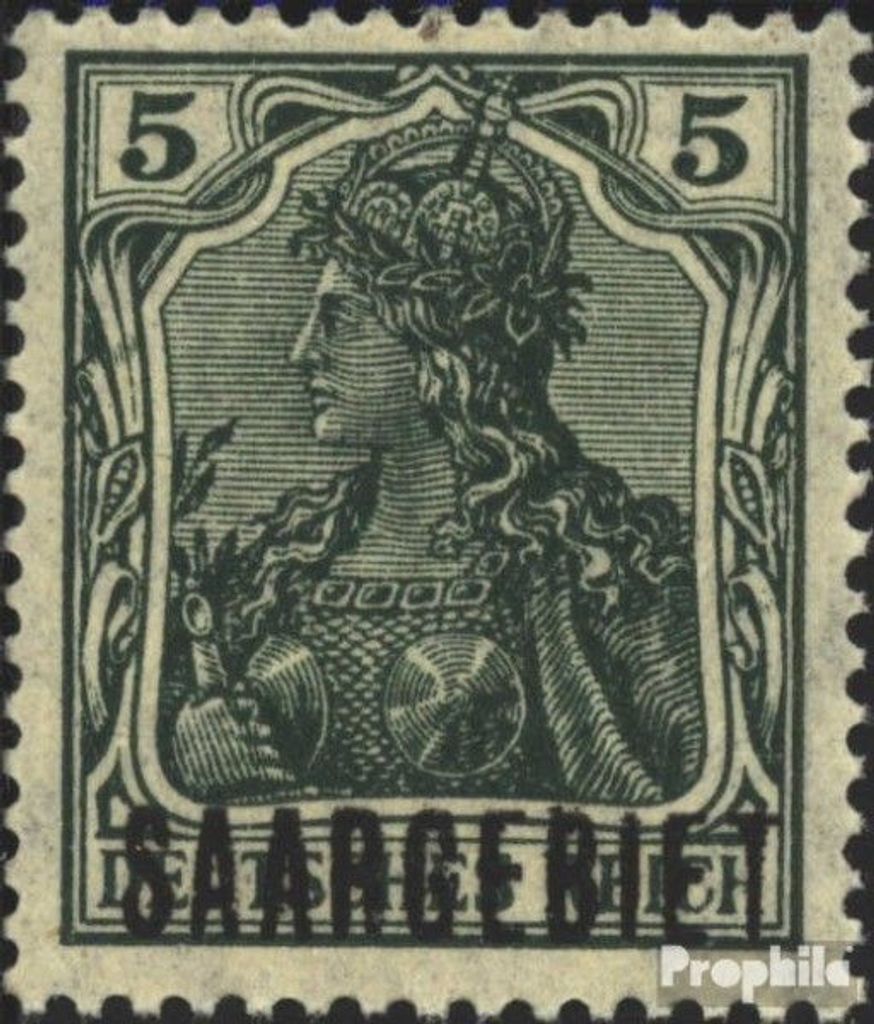 Briefmarken Saarland 1920 Mi 32 postfrisch Germania mit Aufdruck