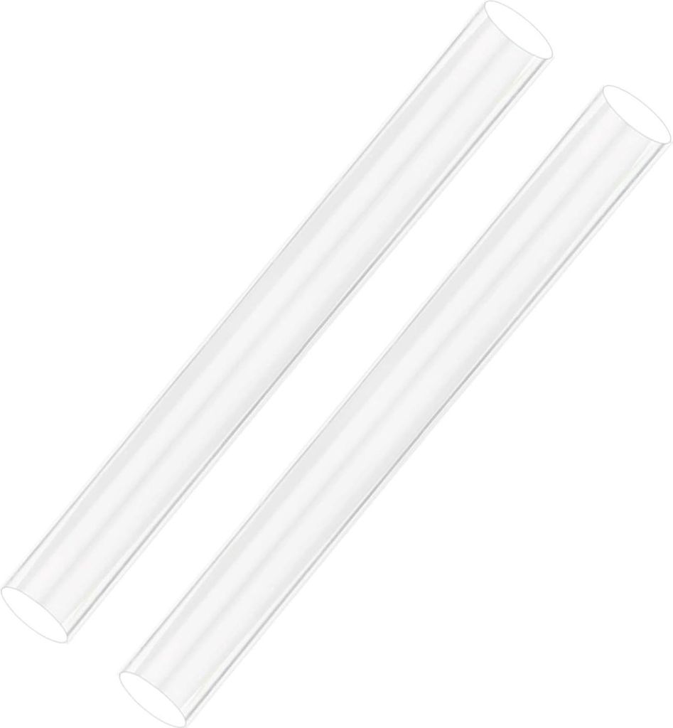 AIEX 2 Stück Acryl Knetrollen Polymer Clay Roller Teigroller Formen Clay Art Craft Tool, Hohles Material
