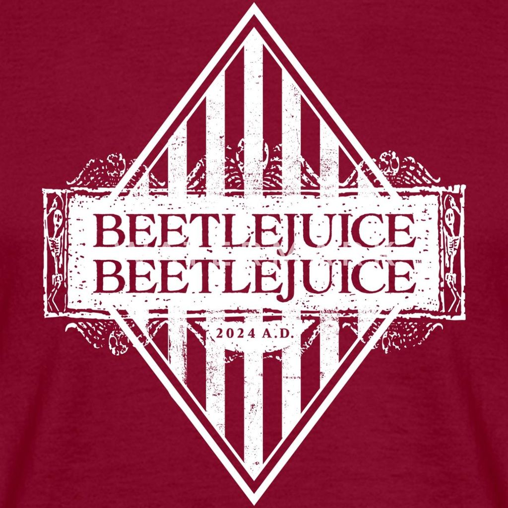 Spreadshirt Beetlejuice 2 Logo Männer T-Shirt, M, Ziegelrot