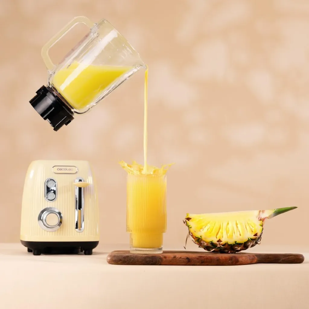 Cecotec Standmixer Power Nero Titanio RetroYellow - 3
