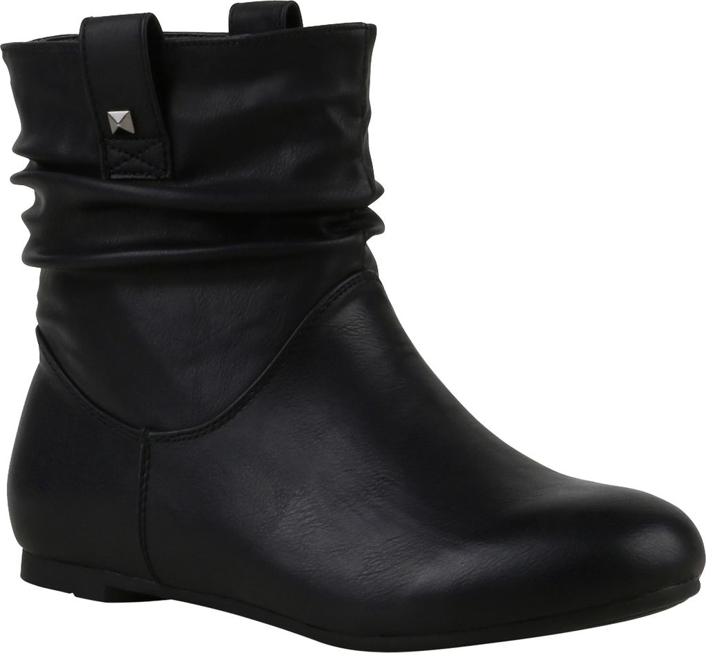 VAN HILL Gefütterte Damen Schlupfstiefel Nieten Produktbild 