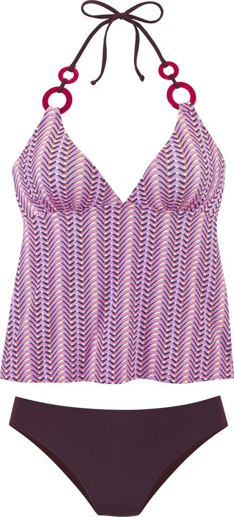VIVANCE Tankini rosa bedruckt Größe 44 Cup C/D