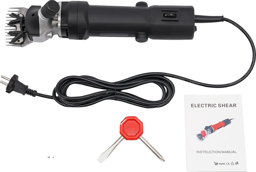 Tosatrice elettrica per pecore, potenza 350W, lama in acciaio inox, nera, UE