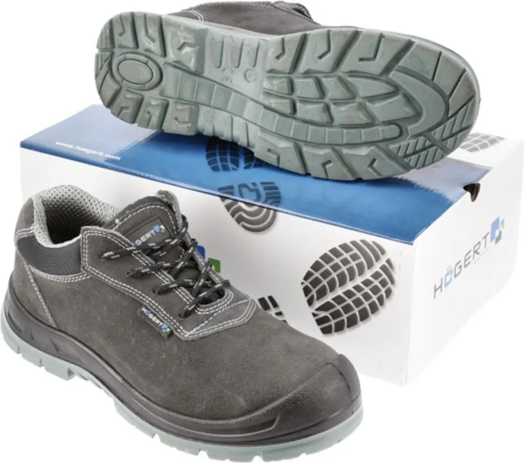 Chaussures de chantier légères Högert Naab S1P SRC Cuir Chamoisé T41 - 5