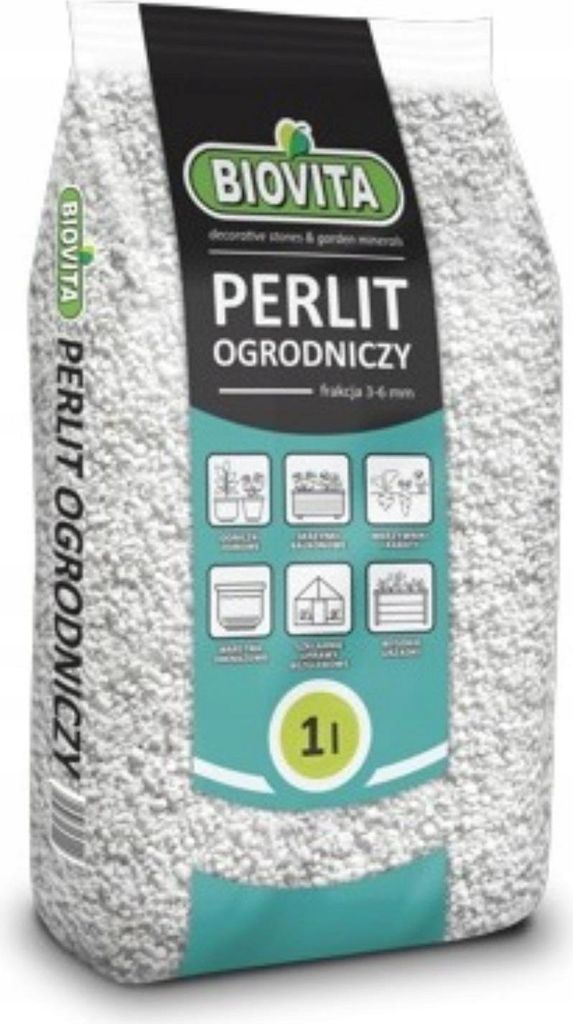 Perlit 1L - 3-6mm - Natürlicher Zusatz - Luftdurchlässig - Produktbild 