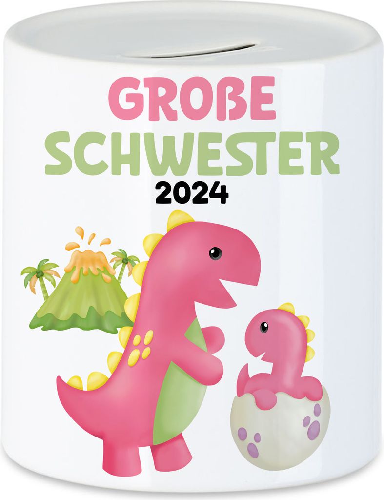 Große Schwester 2024 Spardose Baby Geburt Geschwister Familie Liebe Geborgenheit Kleinkind Geborgenheit Sister