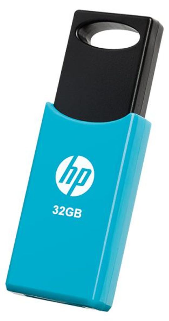 HP v212w USB-Stick 32 GB USB Typ-A 2.0 Schwarz, Blau Produktbild 