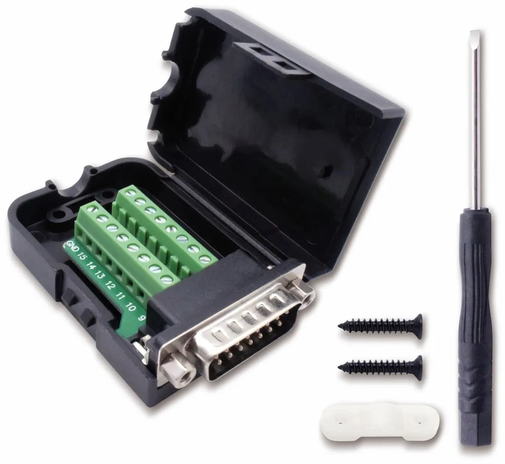 Connecteur D-SUB 15 pôles Quadrios pour réparation et maintenance