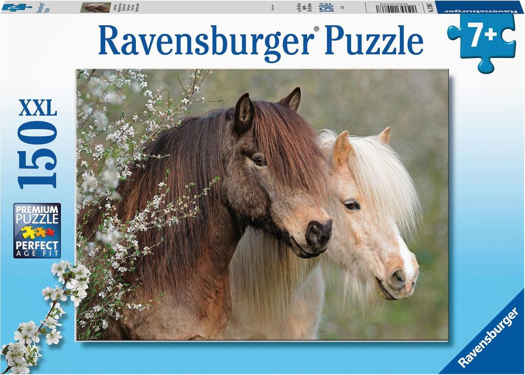 Ravensburger Kinderpuzzle - 12986 Schöne Pferde - Tier-Puzzle für Kinder ab 7 Jahren, mit 150 Teilen im XXL-Format