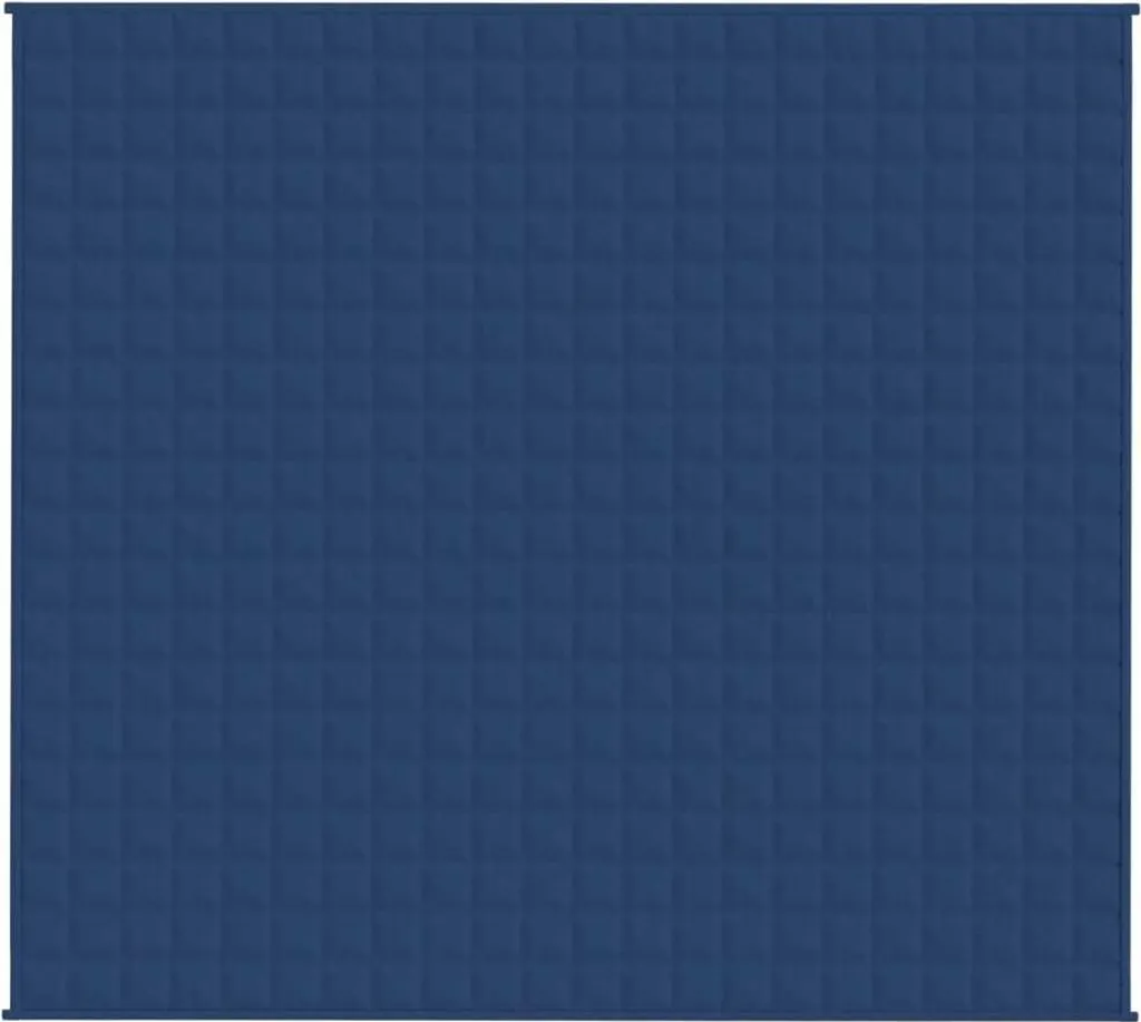 vidaXL Coperta Pesata Blu 13kg - L'Eleganza del Comfort Profondo - 4