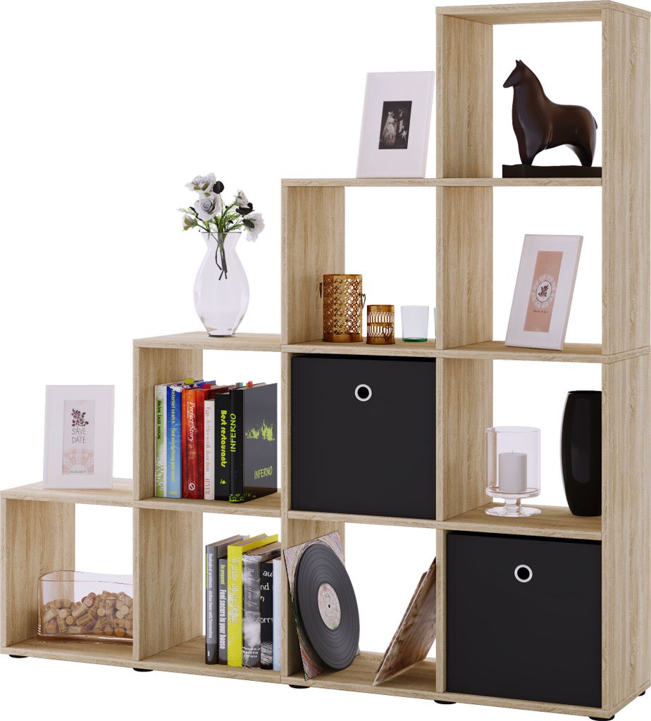 Houten plank staand | Ruimtebesparende plank | Afmetingen: Productafbeelding 