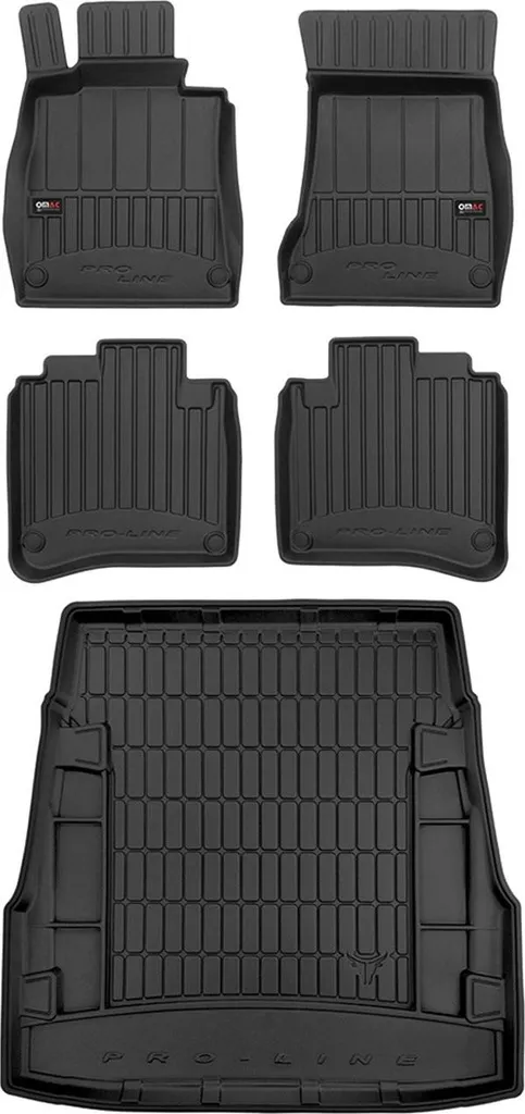 Set di tappetini e rivestimenti per il bagagliaio OMAC per Mercedes Classe S W222 2013-2020 in gomma