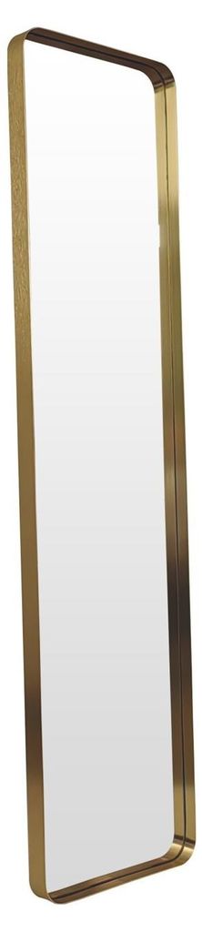 TONDO rechteckiger Spiegel 60x160 cm mit Gold gebürstetem Aluminiumrahmen