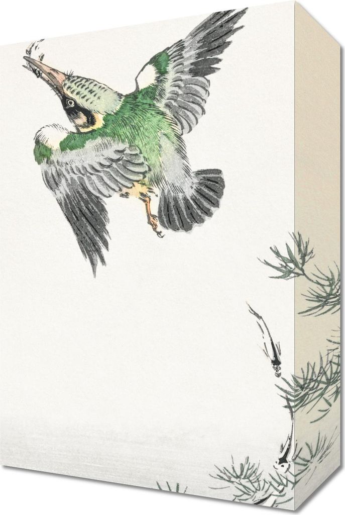 Bild 20x30cm Gemeiner Eisvogel, Japanisches Kashu Vintage