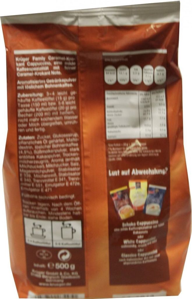 Krüger Family Cappuccino Caramel-Krokant | 500-g-Beutel Produktbild 2