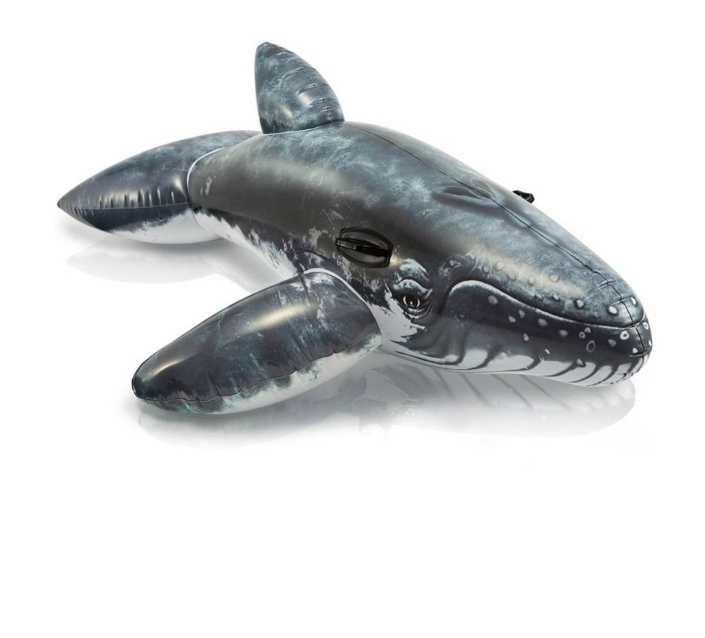 INTEX aufblasbarer Wal Reittier Wassertier aufblasbar Schwimmtier Wasserspielzeu 