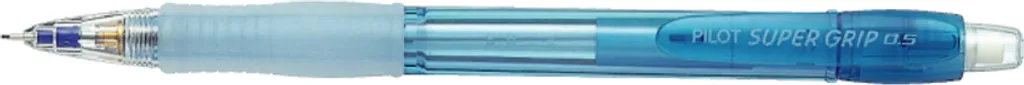 Crayon PILOT Super Grip Neon Bleu pour Prise de Notes et Dessin 0,7