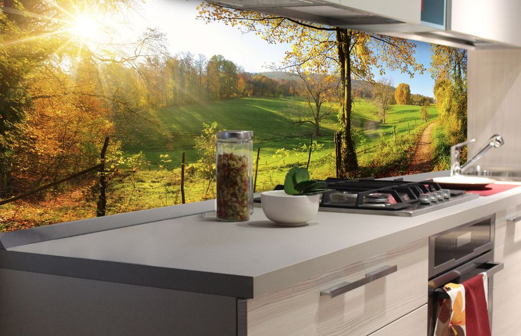 Küchenrückwand selbstklebend Splash Fliesenspiegel Folie - ALLE