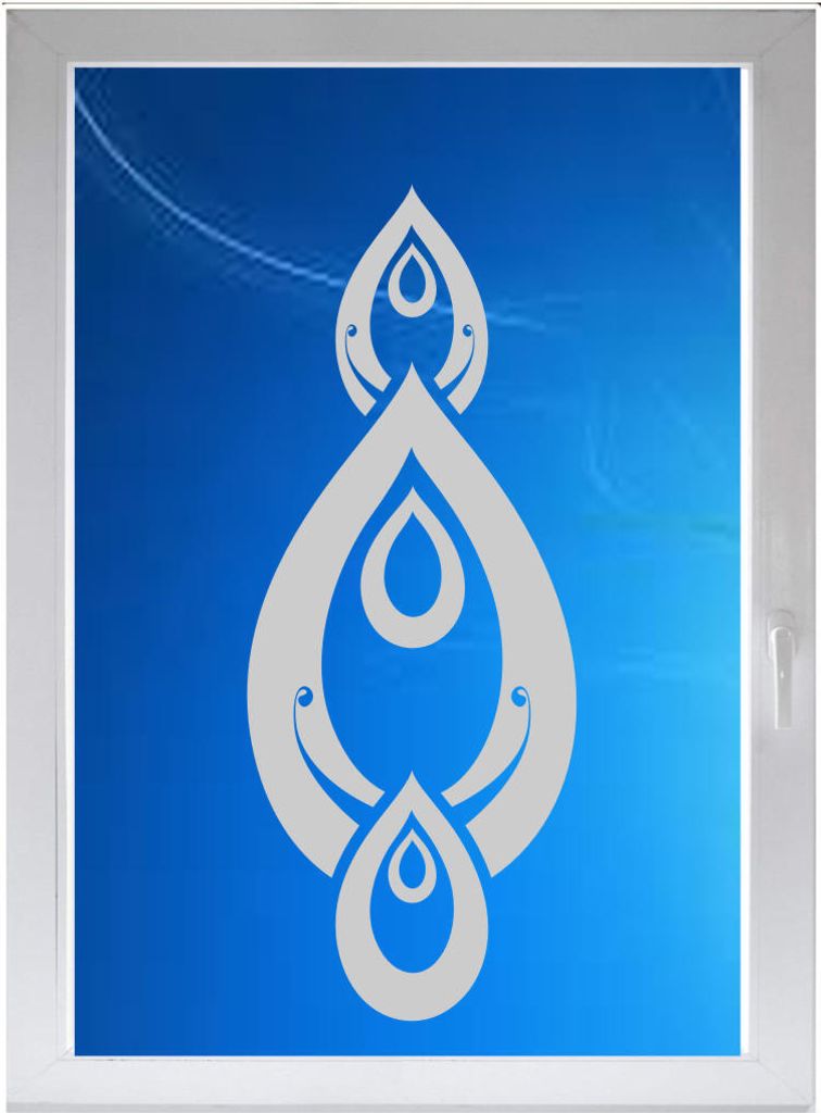Glasdekorfolie 96 x 38 cm von Indigos