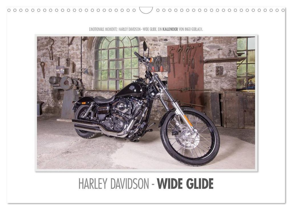 Emotionale Momente: Harley Davidson - Wide Glide (Wandkalender 2027 DIN A3 quer), CALVENDO Monatskalender